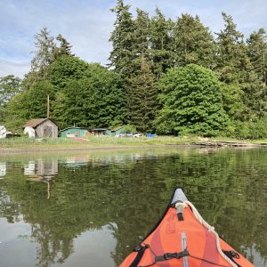 Media 'The other end of the estuary it felt more like a wilderness lake with a quaint cabin' in album 'Departing Friday Harbor after topping off the tanks and using the facilities Sunday morning May 24th'