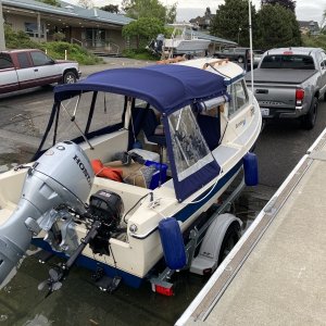 Media 'Pulling out around 8:30 PM Sunday May 24' in album 'Departing Friday Harbor after topping off the tanks and using the facilities Sunday morning May 24th'