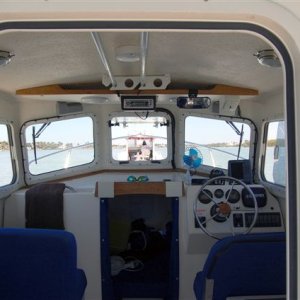 Looking into cabin