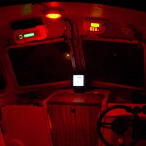Media 'new led cabin dome light. red or white. led rear deck light also,' in album 'bringing the "marlaze" home after the purchase'