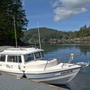 Perfect sized dock for a C-Dory