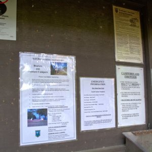 Posters at Doe Island
