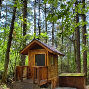 New dock, and new facilities at Doe Island