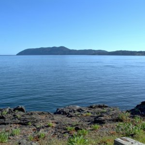 Media 'Rosario strait from Doe Island on Sunday May 5th' in album 'A flat calm north end of Rosario Strait, after entering via Obstruction Pass, after leaving James Island May 4th, 2019'