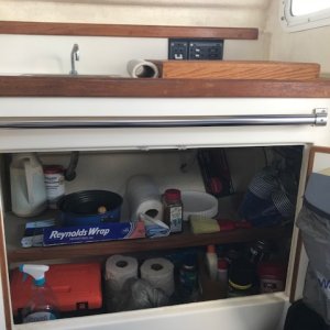 Media 'Storage under galley' in album 'V-berth fwd'
