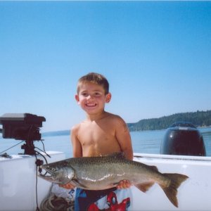 Media 'Aldens King' in album 'Summer of 05 Hood Canal king, at our cabin.'