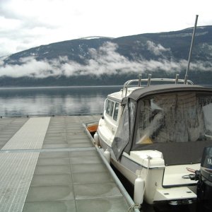 J) Easter Monday morning at Cinnemousun Narrows, Shuswap Lk
