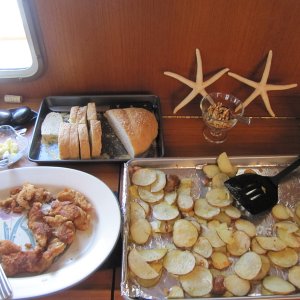 Media 'Fish & chips in style' in album 'View of Tenedos Bay from the top of the hill.'