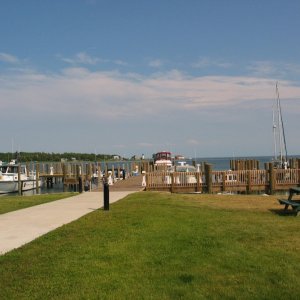 Media 'Beaver Island Municipal Harbor' in album 'State Park at Rock Island, WI. This park is and island reached by ferry, I guess you can moor overnight although not well protected. Mainly a backpacker's destination, not real boat friendly.'