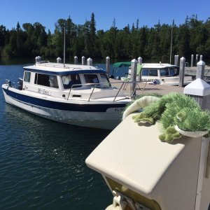 Basking in the sun at Copper Harbor