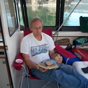 (seabran) Steve's favorite boating activity