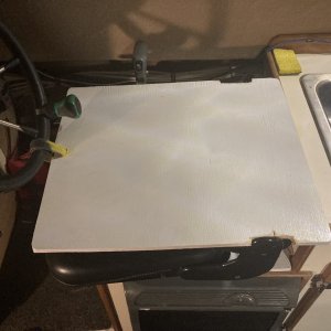 Media 'Counter space over captain?s chair' in album 'New cockpit ladder'