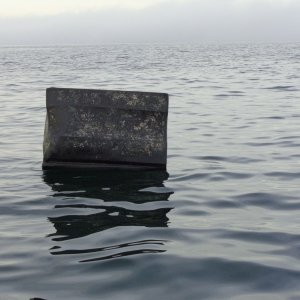 Media 'NOTE: This is NOT a navigational aid! Just more junk floating around in Puget Sound.' in album 'Launching at Everett December 6, 7:15 am. We're going to Tacoma!'