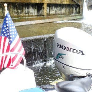 30.) Squeezed in the back of the lock.