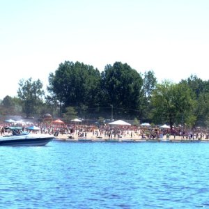 41.) Volley ball tournament near Hogs Back lock