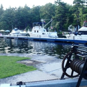 55.) Overnight docks at Davis Lock