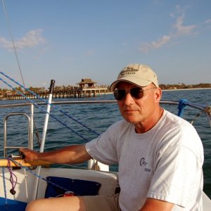 Nick at the helm