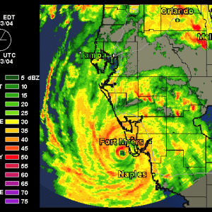 (Molly Brown) Charley bearing down on Punta Gorda