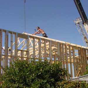 Paid a crew to set the trusses. Worth every dime !!!