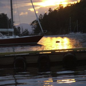 Sunset at Montague Harbour