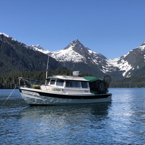 At anchor in Sawmill Bay