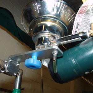 Media 'The knobs were things I had handy. I also welded Mr. Heater to stop rattles and increase strength.' in album 'Mr. Heater on crude homemade mount.'