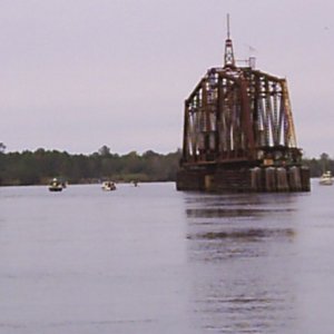 Train bridge on Apalachicola river