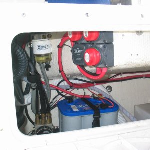 Battery Switches Location in Starboard Aft Compartment