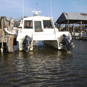 Strange boat stern
