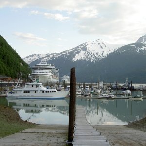 skagway small and large boat harbor
