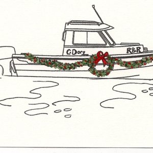 C-Dory "Happy Holidays' Card Entry
