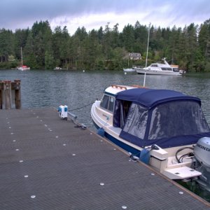Media 'Now at high tide, a plus 15. An 18 foot differential between low and high tides today! Check out the same pilings 6 photos earlier at low tide.' in album 'Putting in at Edmonds on Friday morning, July 5th'