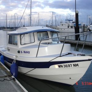 4 May 2007 Bellingham:
R-MATEY is ready to go
 to Lopez Island