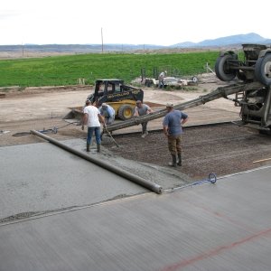 Pouring another section