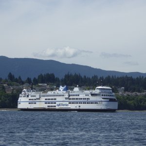 BC Ferry leaving Nanaimo