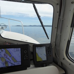 Media 'Flat calm in Trincomali Channel' in album '6 AM departure from Prideaux Haven'