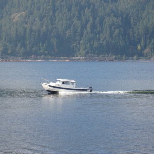 Kerri On delivery trials Alberni Inlet