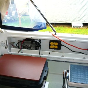 Media 'charger and shore power plug' in album 'electric C-Dory under construction'