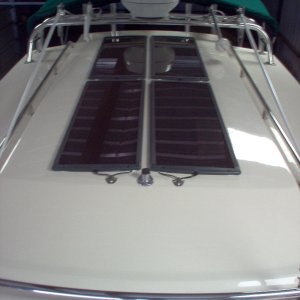 Solar panels on Discovery's cabin