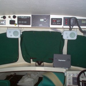 (Cygnet) Helm and overhead, new window covers