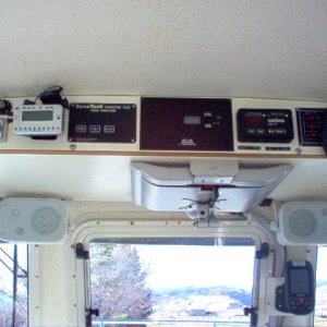 15" TV monitor in stored position