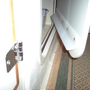 Shower door fix, another view.