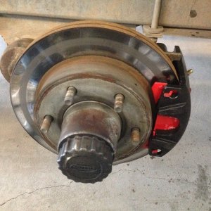 Media 'New calipers on the Kodiak hubs.' in album '(Cygnet) Discovery in the rigging shop'