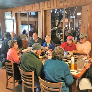 Pancake time at the Old Spanish Sugar Mill Restaurant.