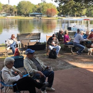 The C-Brats in attendance at the meeting.