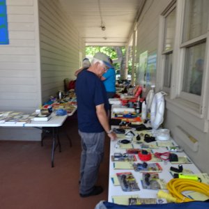 Let the bid begin≥  Raised $1700 for upgrade of audio visual equipment at the museum!
