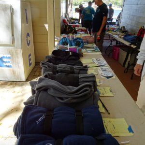 Fleeces donated by C Dory--thanks--they are comfy!