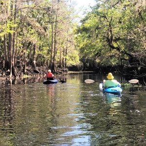 Bill and Rosanne Kayaking on Deep Creek