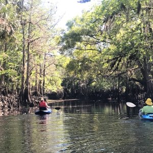 Bill and Rosanne Kayaking on Deep Creek