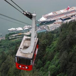 Back in Juneau, another ride on the Sky Tram